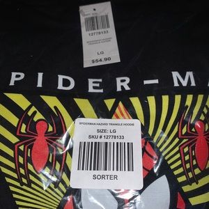 Spider-Man sweater black new